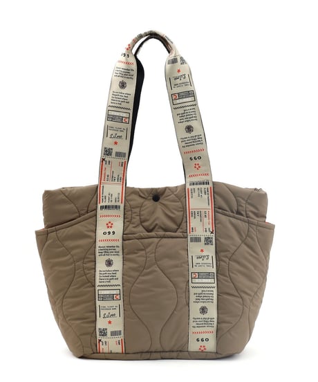 【レディース・ユニセックス】Original Pattern Tape Quilted Tote Bag（11205）