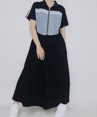 【select】デニム切り替えロングワンピース（77004）