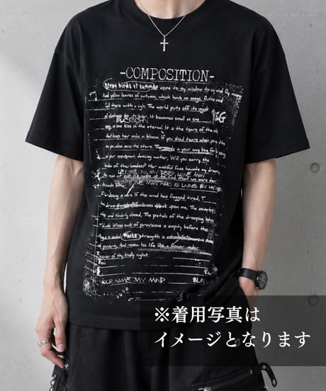 【メンズ・ユニセックス】英字プリントTシャツ（126965）
