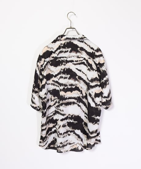 【Many men many minds】 Total pattern short sleeve open collar shirt（2515086）