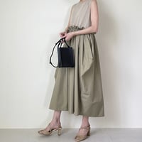 【TEVALT】異素材切り替え 変形スカートニットワンピース（605390）