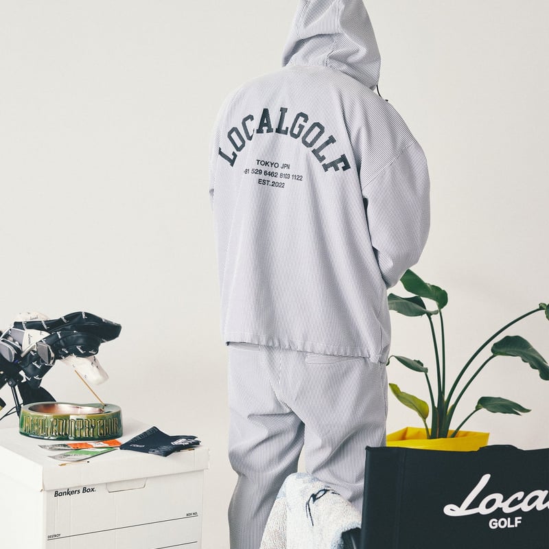 新品 Local GOLF BD Arch Seersucker Anorak Local GOLF BD Arch Seersucker Anorak JKT