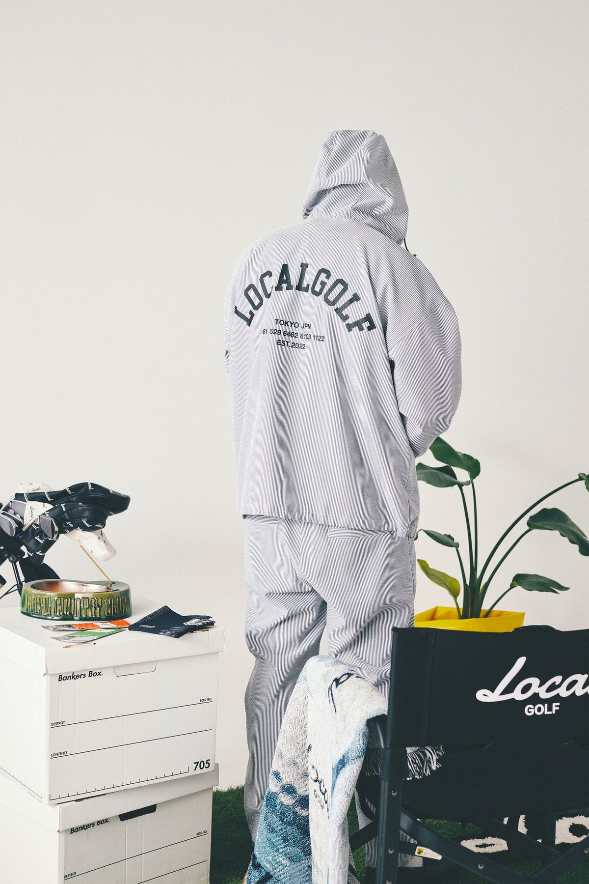 Local GOLF BD Arch Seersucker Anorak JKT