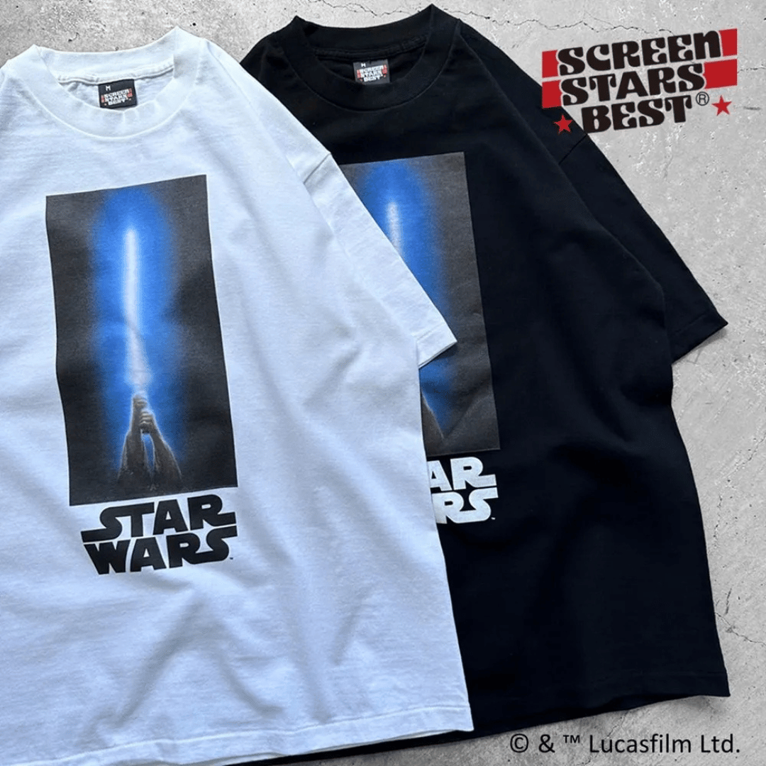 定価以下　Star Wars　ライトセーバー　Tシャツ　サイズL 試着のみ SCREEN STARS BEST】『STAR WARS』/ Tee（SW9）ライトセーバー