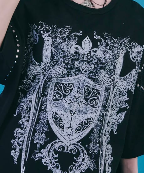 【  PSYCHONATION 】メッシュ切り替えストーンTEE(726805)