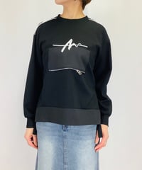 【select】プリント＆zip モチーフスウェットカットソー（A16103）
