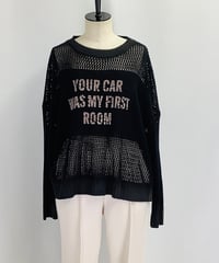 【select】ロングシーズン活躍！英字プリントニット（C8188）
