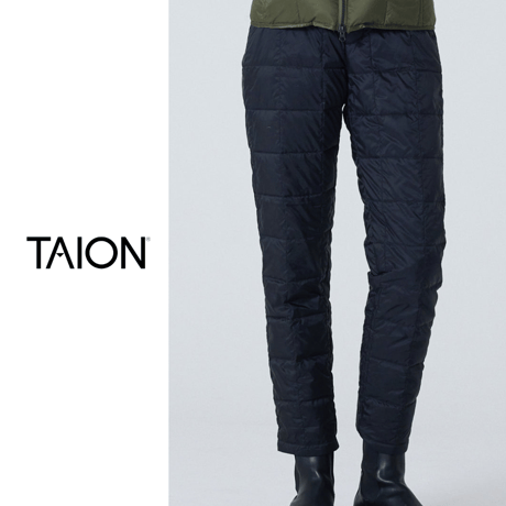 【 TAION 】BASIC TAPERED DOWN PANTS（UNISEX）(TAION-131TD)