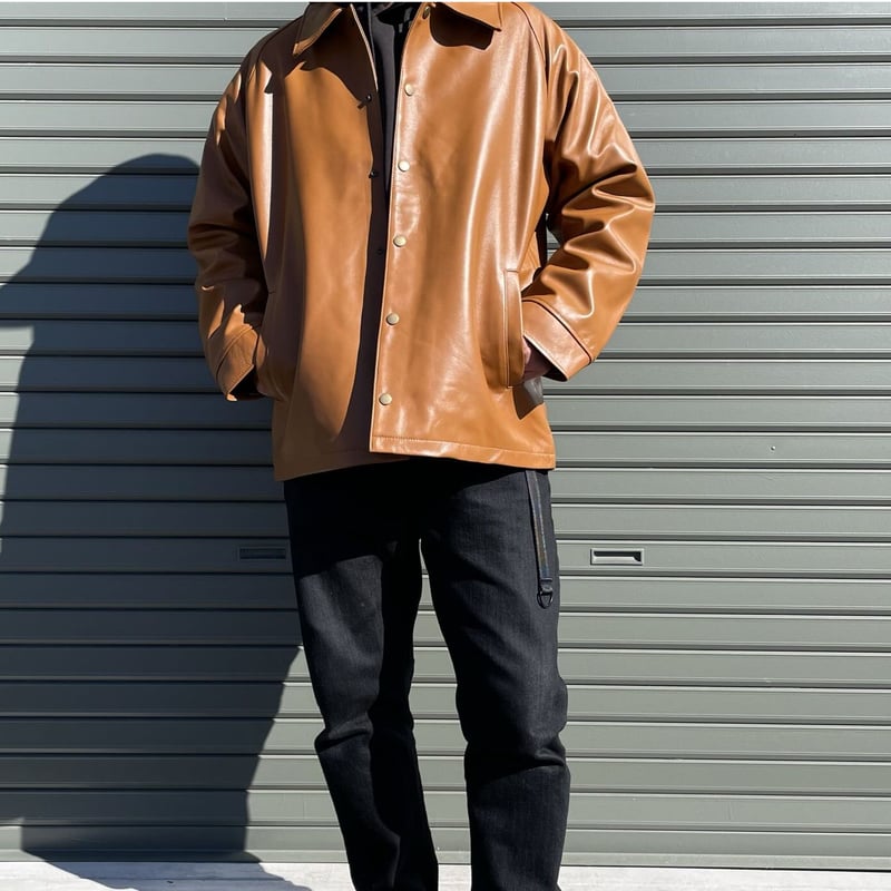 Universal Style Wear】ボールド ジャケット（camel） ラムレザー（6