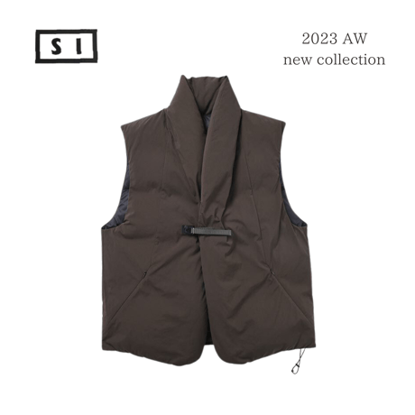 【Si /エスアイ】PUFFER DOWN VEST  #004 coyote brown(10123305)