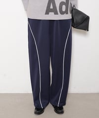 【レディース・ユニセックス】ラインワイドトラックパンツ（0296）