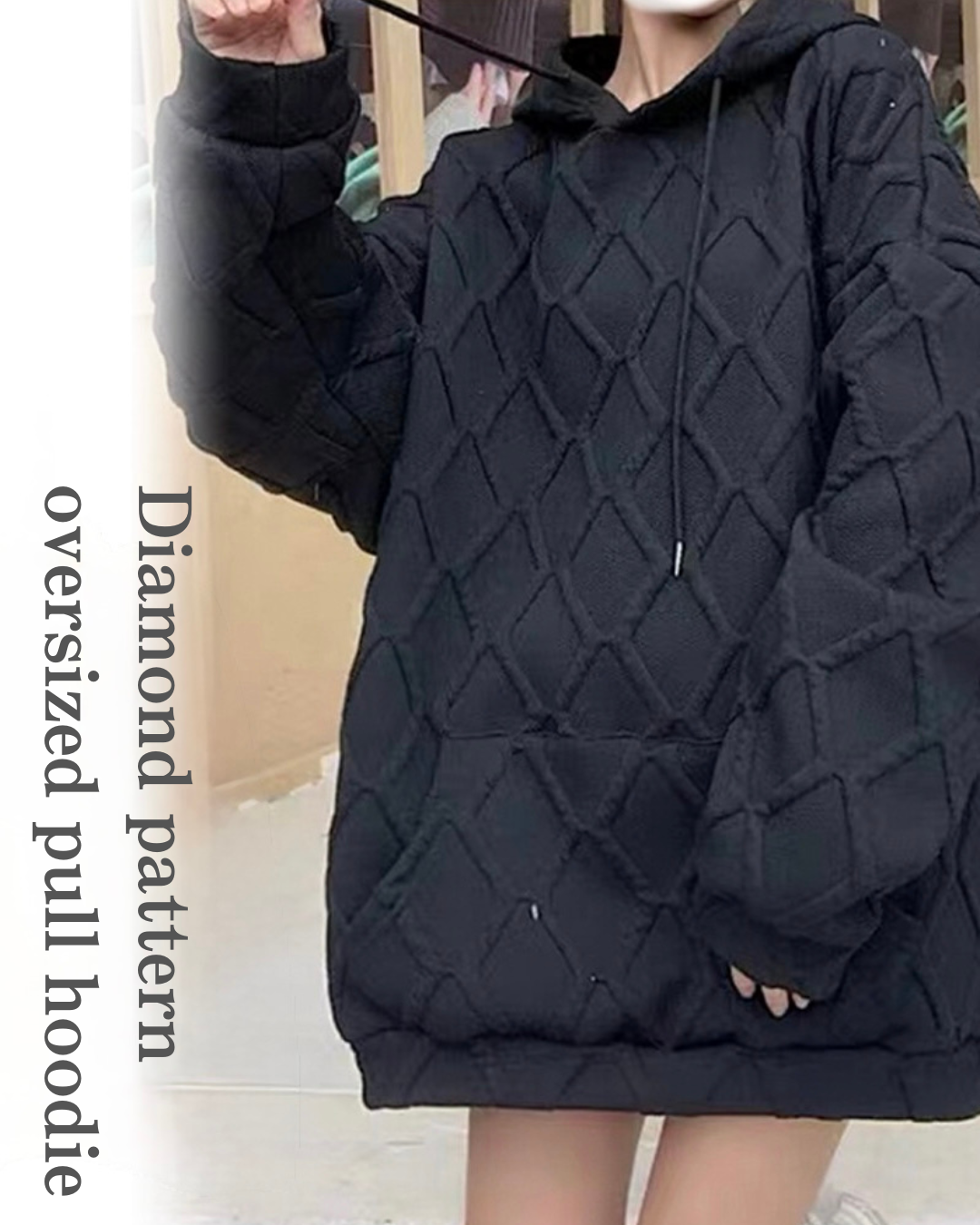 ぷくぷく レディース・ユニセックス】ふくれジャガードオーバーサイズ