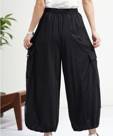 【select】メッシュ切替フレアパンツ（C-3650）
