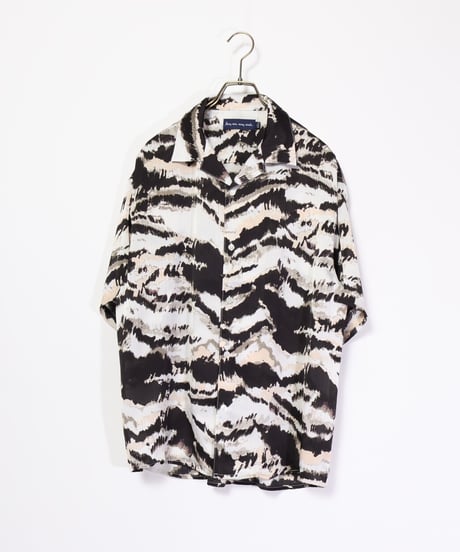 【Many men many minds】 Total pattern short sleeve open collar shirt（2515086）