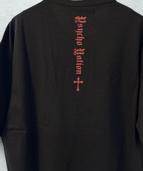 【PSYCHO NATION】スカルクラッシュレイヤードTシャツ（126965）