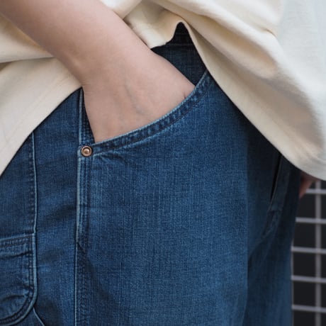 [OMNIGOD mens / オムニゴッド] 8ozデニム ルーズイージーペインターパンツ【53-256D】【53-257D】