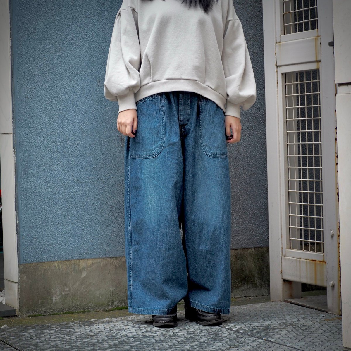 美品 ブロカントBrocante ムラ糸10ozデニム グランエペパンツ 2 Brocante / ブロカント] ムラ糸10ozデニム グランエペパンツ