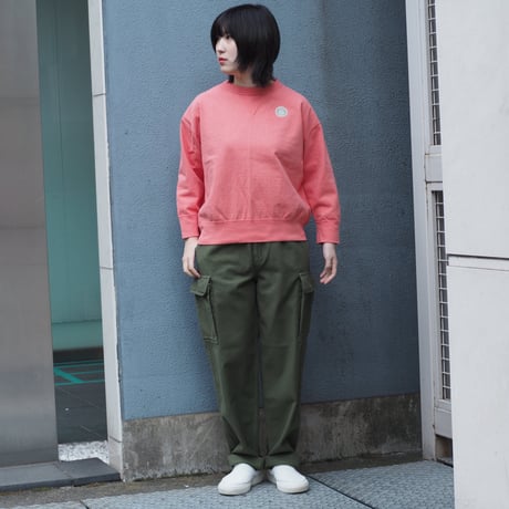 [OMNIGOD womens] 8/天竺マニッシュトレーナー