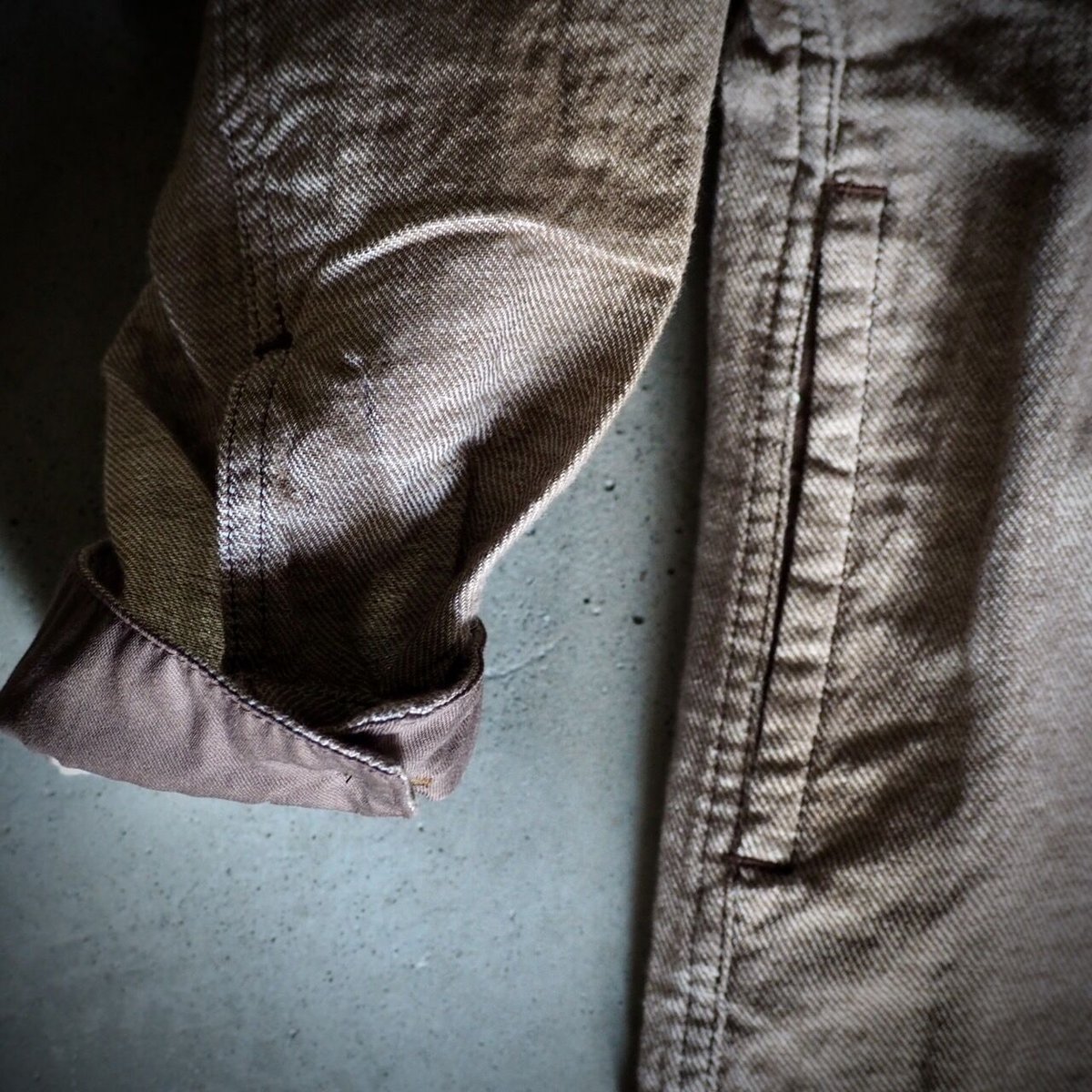 Brocante] オリジナル二重織ツイル グラントラヴァイユジャケット