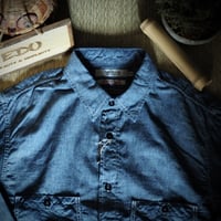 [OMNIGOD mens]シャンブレーワークシャツ