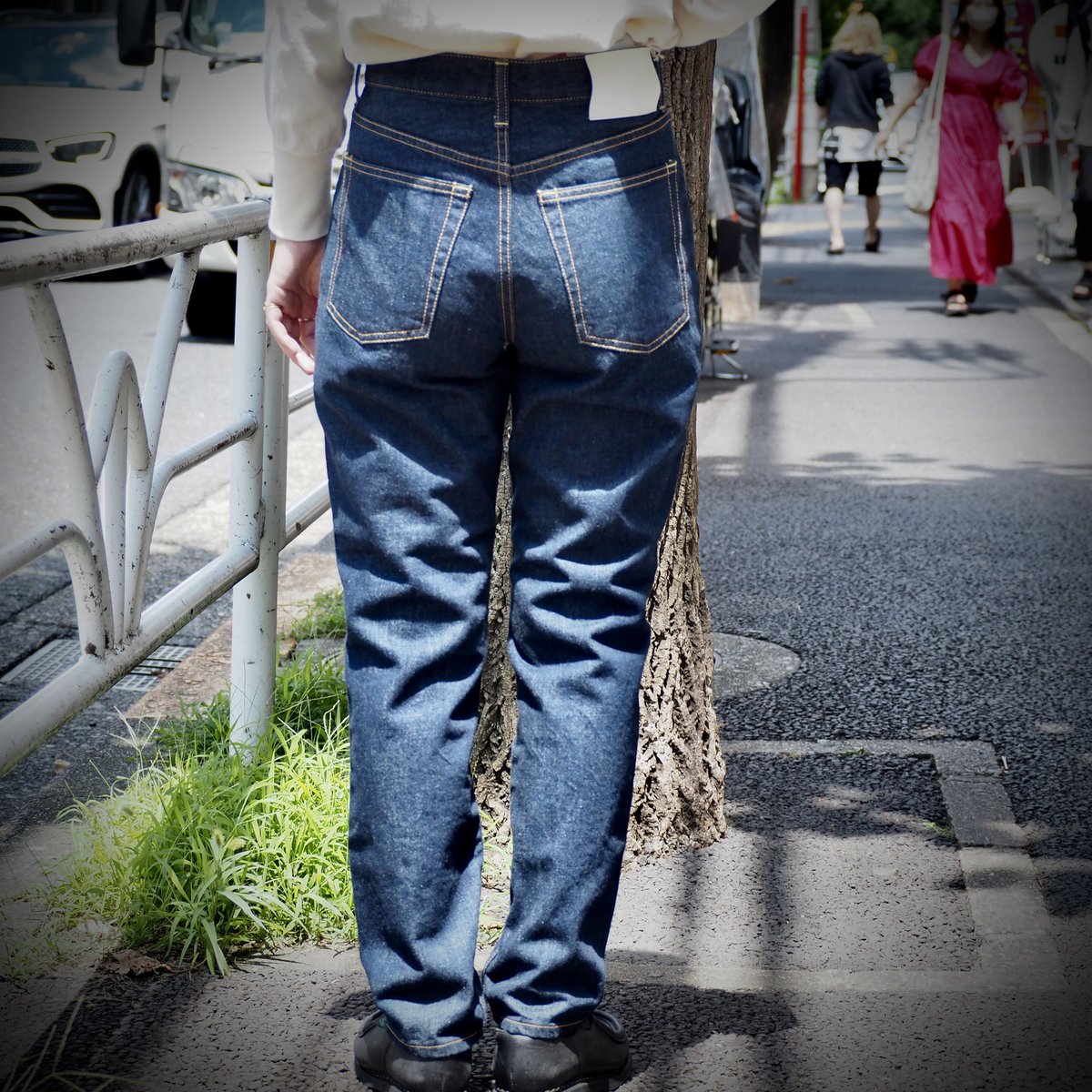 D.M.G.]5Pテーパードデニム ジーンズ ワンウォッシュ | EDO-STORE