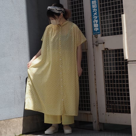 [Brocante / ブロカント] インドボイル フロンセワンピース【37-269X】【37-270X】