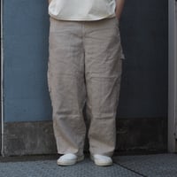 [Brocante / ブロカント] リネンキャンバス デフォルメパントルパンツ【33-434L】
