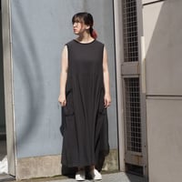 [Brocante / ブロカント] コットンパナマ パスポワレワンピース【37-312Z】
