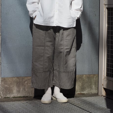 [Brocante / ブロカント] 綿麻アムンゼンクロス トヌーパンツ【33-429Z】