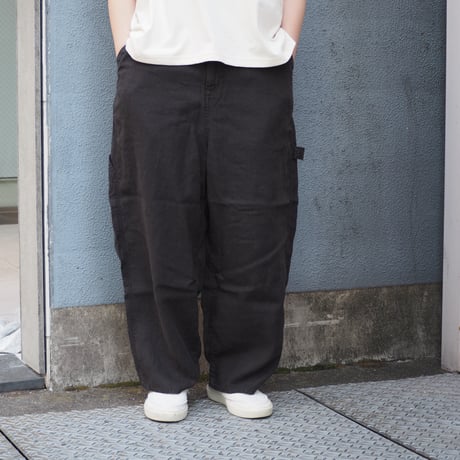 [Brocante / ブロカント] リネンキャンバス デフォルメパントルパンツ【33-434L】