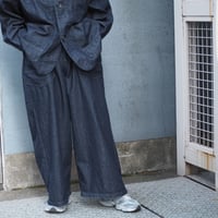 [Brocante / ブロカント] ムラ糸10ozデニム デフォルメエペパンツ【33-430D】