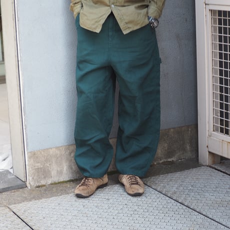 [Brocante / ブロカント] リネンキャンバス デフォルメパントルパンツ【33-434L】