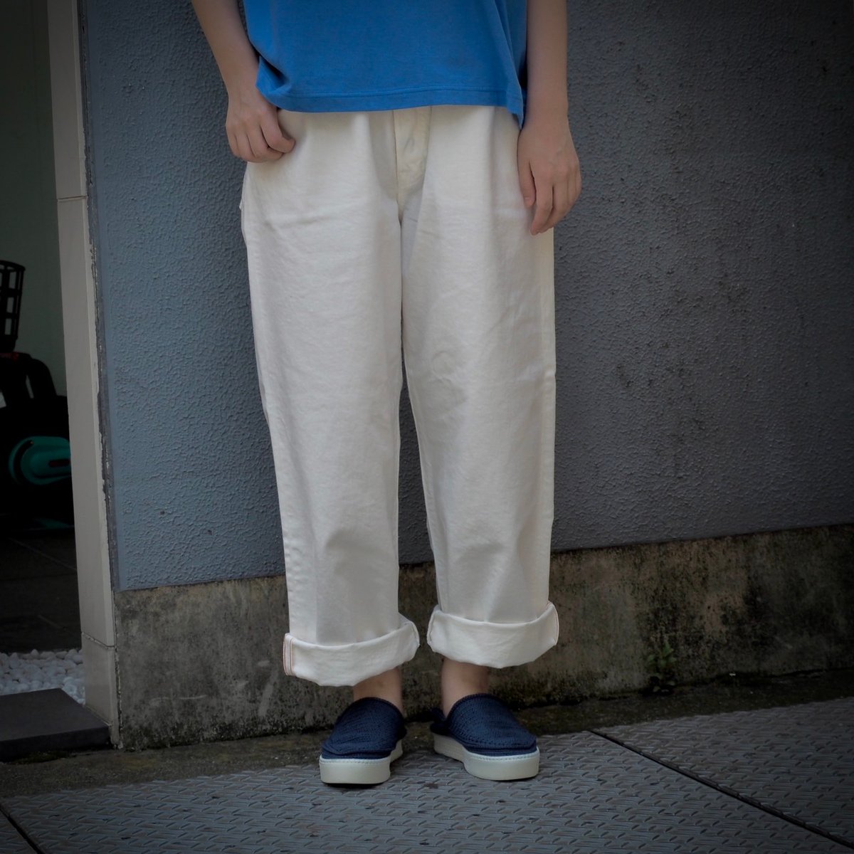 OMNIGOD unisex] 11.5ozセルビッチデニム 5Pイージールーズ
