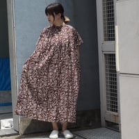 [Brocante / ブロカント] インドプリント フロンセワンピース