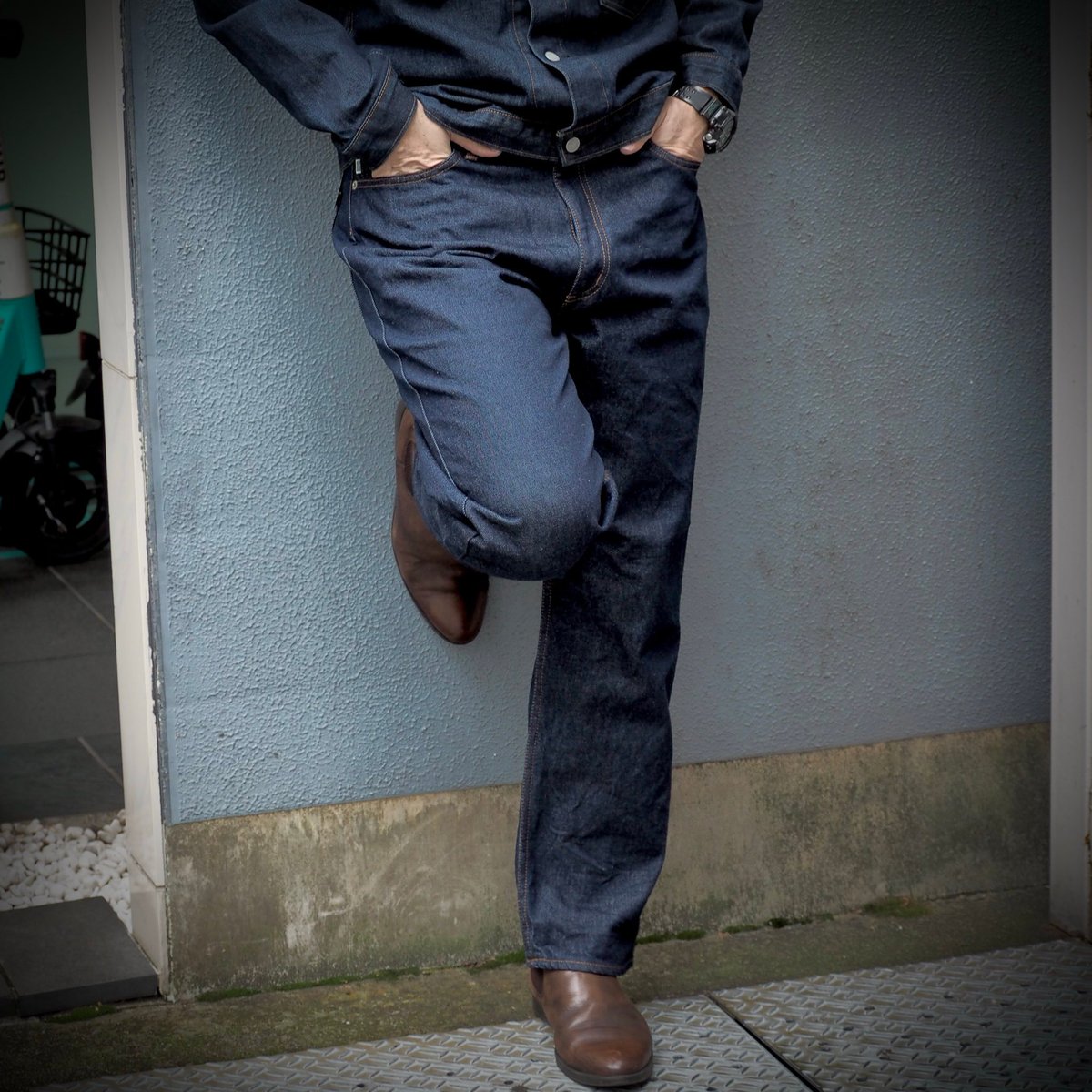 スペルバウンド SPELLBOUND 12.5oz空紡デニム USローカルパンツ ワンウォッシュ ジーンズ 40-216B SPELLBOUND / スペルバウンド] 12.5oz空紡デニム USローカルワイド