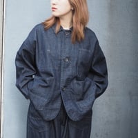 [Brocante / ブロカント] ムラ糸10ozデニム デフォルメカバーオール