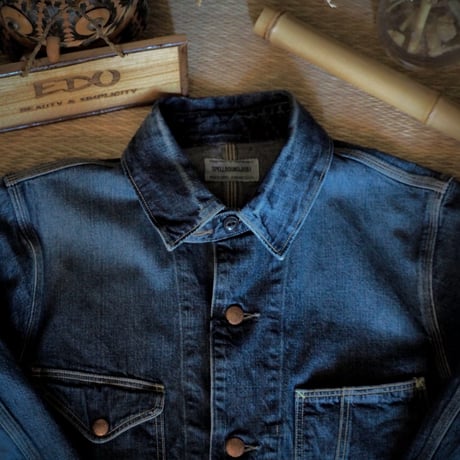 SPELLBOUND 長袖 オーバーシャツ ロングシャツ カバーオール 3