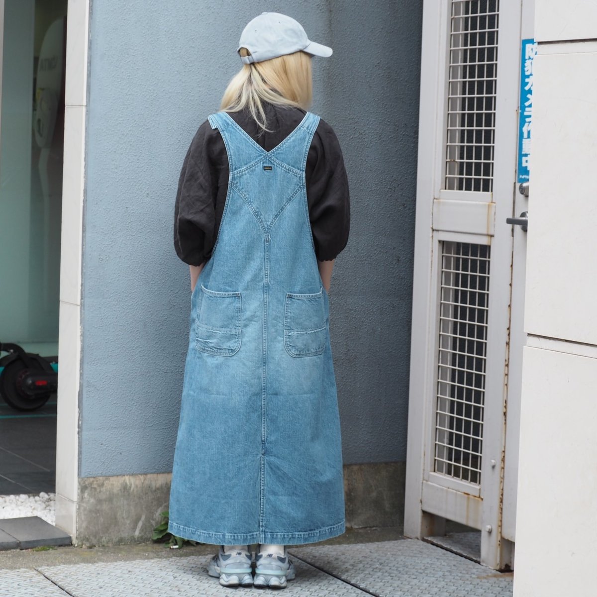 オムニゴッドデニムオーバーオールスカート OMNIGOD womens] 10ozデニム オーバーオールスカート | EDO-STORE
