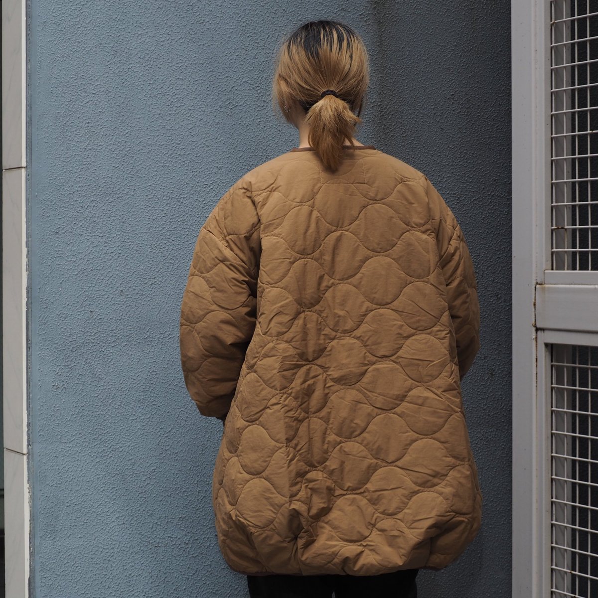 Brocante / ブロカント] NCポプリン(中綿キルト) キルトココンコート