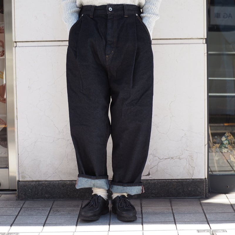 Brocante ブロカント 12oz リングデニム アンプリッセ パンツ 2 Brocante] 12ozリングデニム アンプリッセパンツ | EDO-STORE