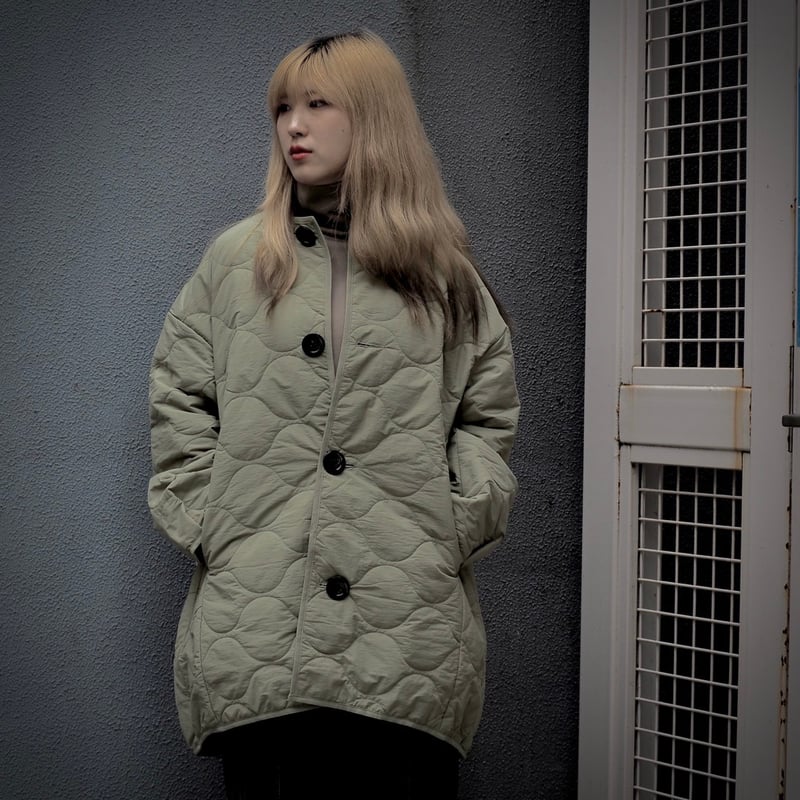 Brocante / ブロカント] NCポプリン(中綿キルト) キルトココンコート