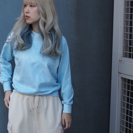 [EDO unisex]インディゴ オリジナル手染めトレーナー