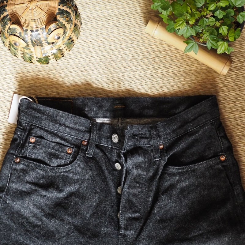 【極太ステッチ】True Religion ブラックデニム スリムフィット OMNIGOD womens / オムニゴッド] 14ozセルヴィッチデニム 5P