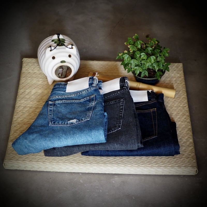 D.M.G.]5Pテーパードデニム ジーンズ ワンウォッシュ | EDO-STORE