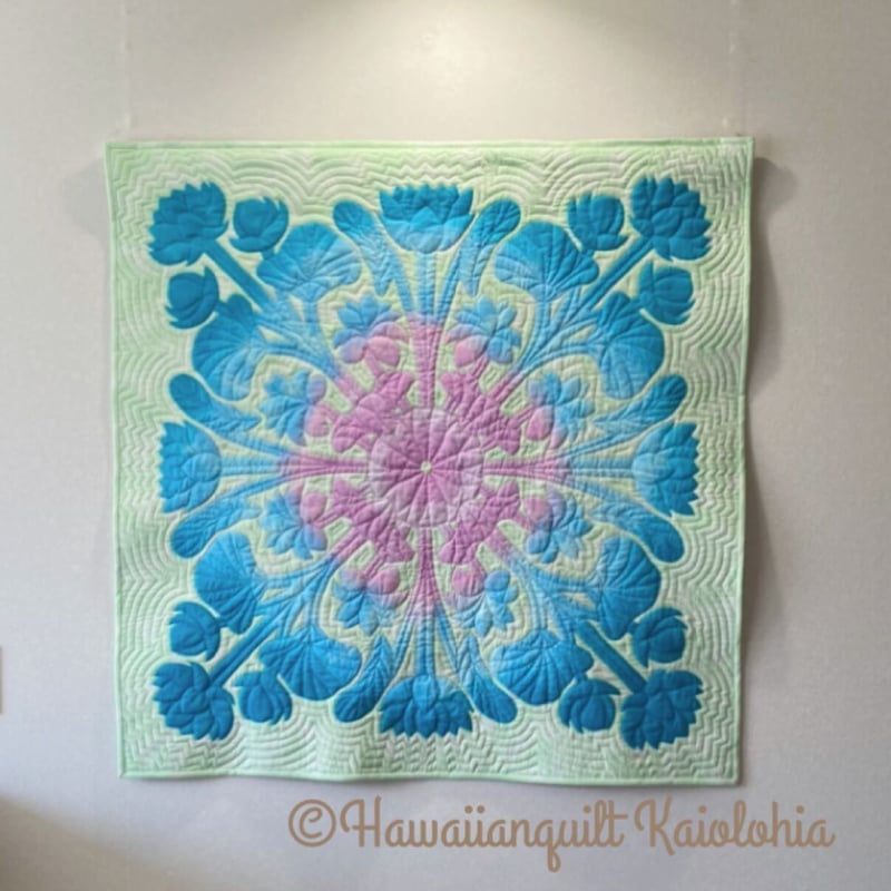 ロータスのタペストリーキット 105×105 | Hawaiianquilt KAIOL