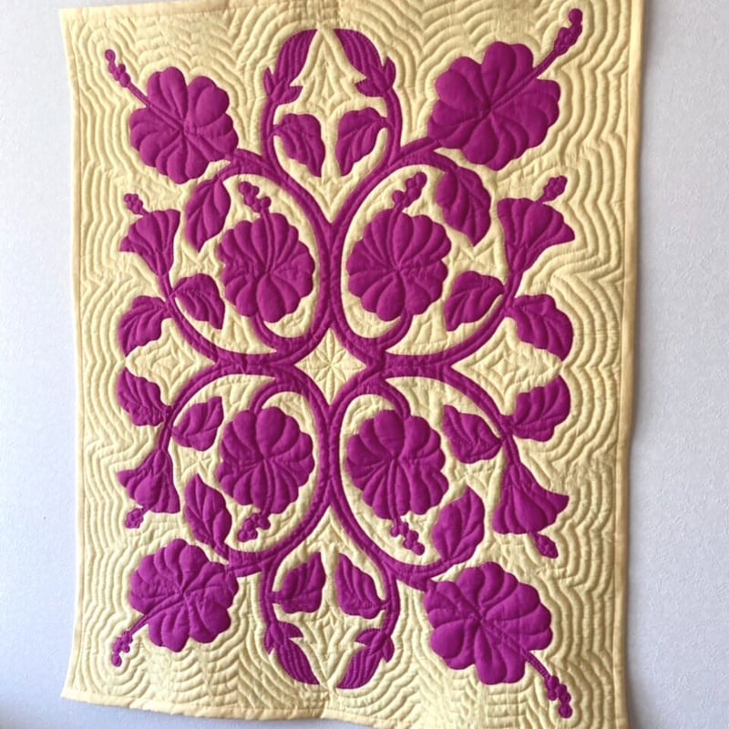 ハイビスカスのタペストリーキット 80×100 | Hawaiianquilt KAIOL
