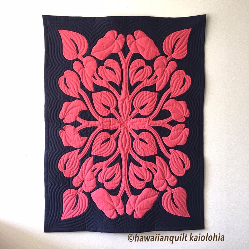 アンスリウムのタペストリーキット 80×100 | Hawaiianquilt KAIOL