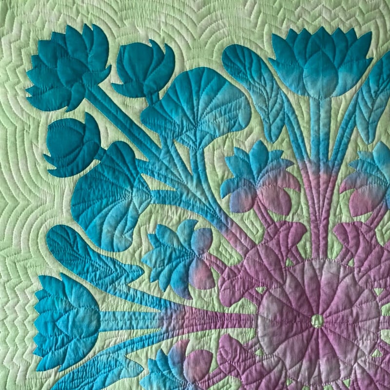 ロータスのタペストリーキット 105×105 | Hawaiianquilt KAIOL