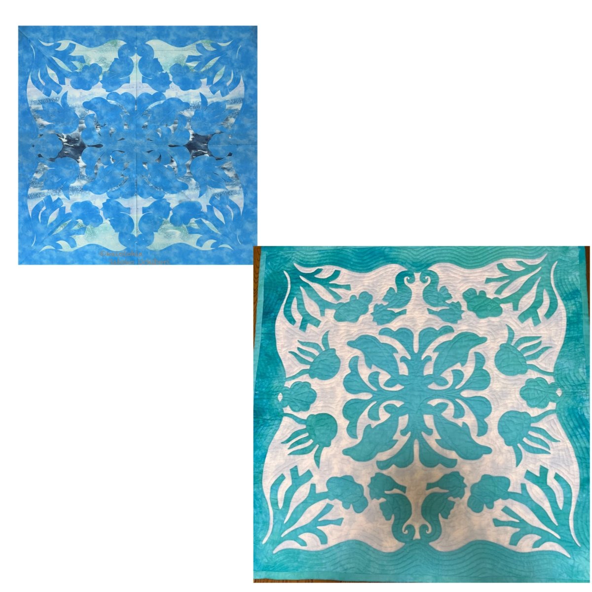 ハワイアンキルトタペストリー プレカットキット(プリント生地つき