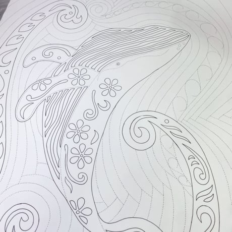 パターン　Humpback　Whale（ザトウクジラ）　84×122★★★